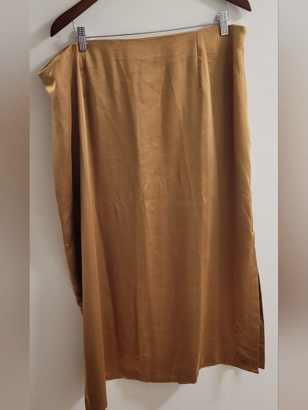 Old Navy Satin‎ Maxi Skirt in Camel Brown XXl T